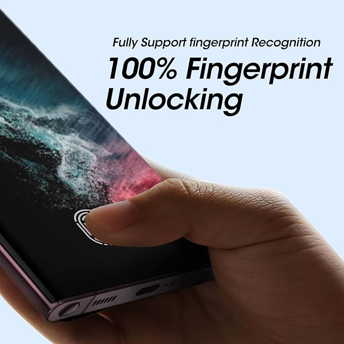 3 Pack【Auto Alignment】 3D Curved for S22 Ultra Screen Protector Samsung Galaxy 5gSamsung Galaxy S22 Ultra Tempered GlassFully Compatible with UltraSonic Fingerprint Scanner and S Pen
