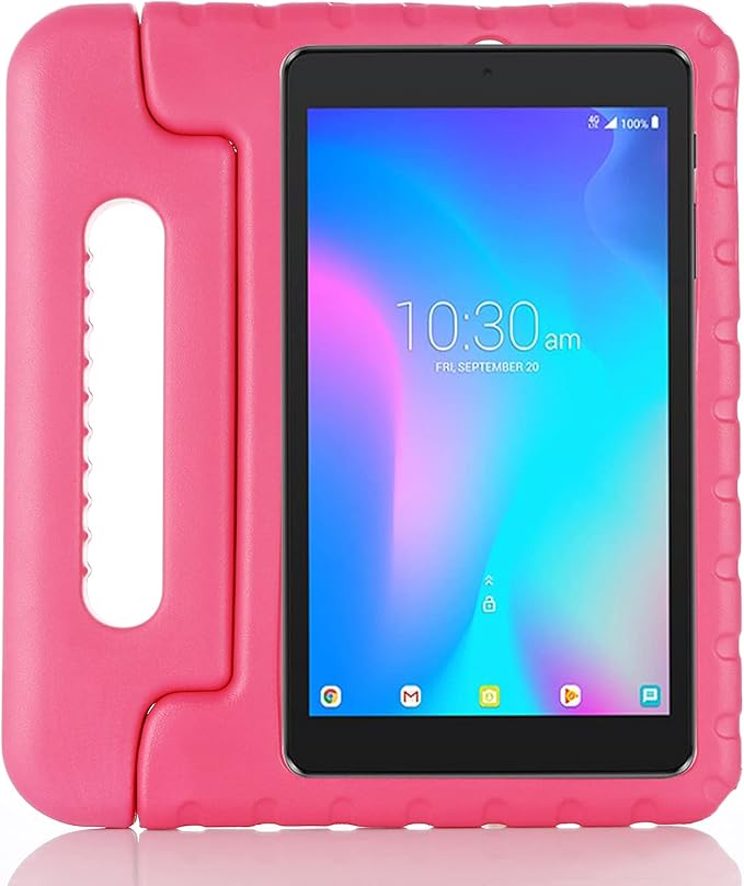 Kids Case for Alcatel Joy Tab 8 9029W &amp Alcatel 3T 8 9027W &amp Alcatel A30 8 9024W Handle Stand Lightweight EVA Foam Bumper Protective Rugged Drop Protection Child Proof Cover