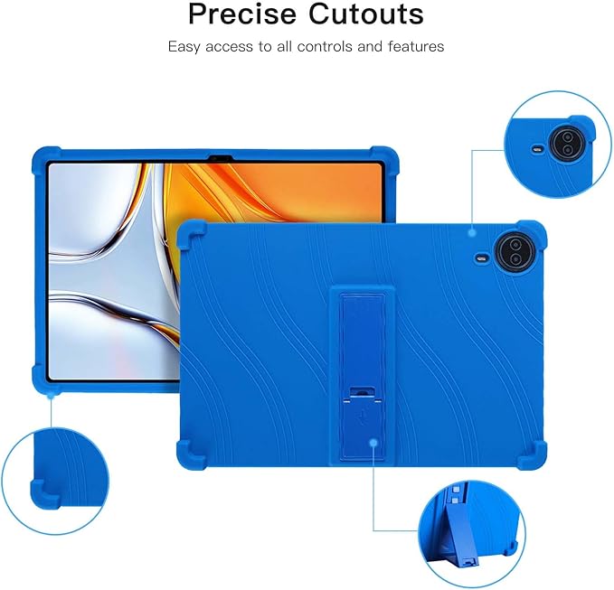 Case for Callsky-Tab Ctab 14 Tablet 14 inchSoft Silicone Protector CoverKids FriendlyAdjustable Stand Tablet Cover4 Corners Thicken ShockproofNavy Blue