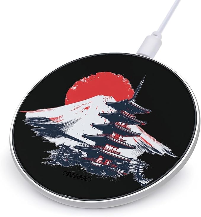 Mount Japanese Pagoda Phone Charger Magnetic Charging Pad Anti-Slip with USB Cable