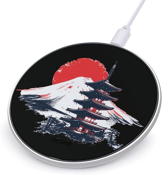 Mount Japanese Pagoda Phone Charger Magnetic Charging Pad Anti-Slip with USB Cable