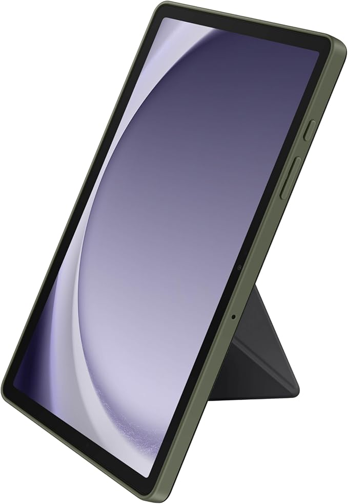SAMSUNG Galaxy Tab A9+ Book Cover Tablet Protector Case Foldable Stand with Landscape and Portrait Modes Protective Against Bumps and Scratches Auto Screen On/Off US Version Black - Khaki | Fold