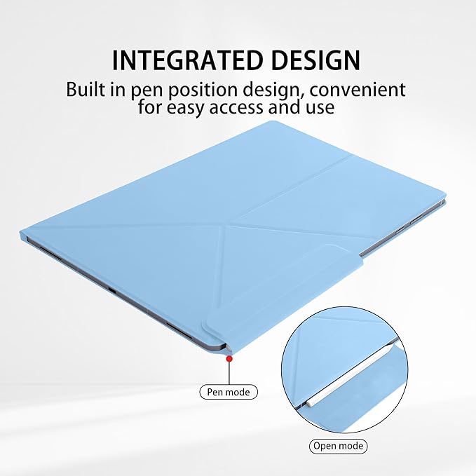 Magnetic Case for Samsung Galaxy Tab S11 (11) 2025 - Model SM-X730/SM-X736 Tablet with S-Pen Holder Auto Wake/Sleep Smart Tablet Cover Ice Blue