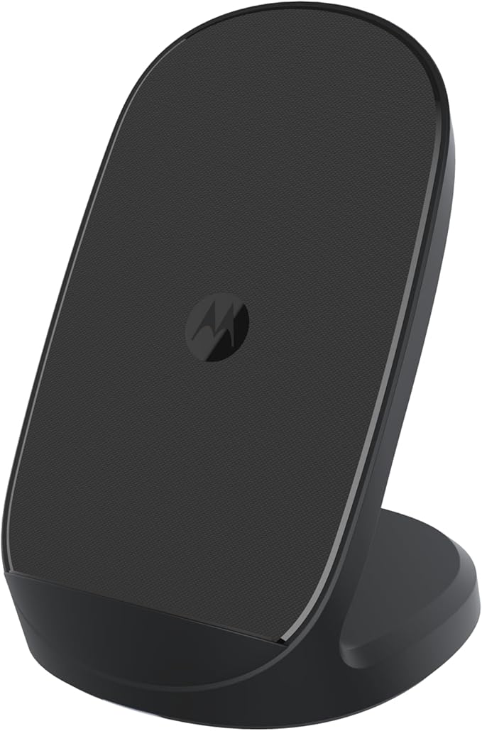 Motorola TurboPower 15W Wireless Stand + 33W Charger + Cable - Charging for Moto G Power 2024/2025 G Stylus 2024/2025 Edge 2023/2024/2025 Razr/Razr Plus 2023/2024/2025 Razr Ultra