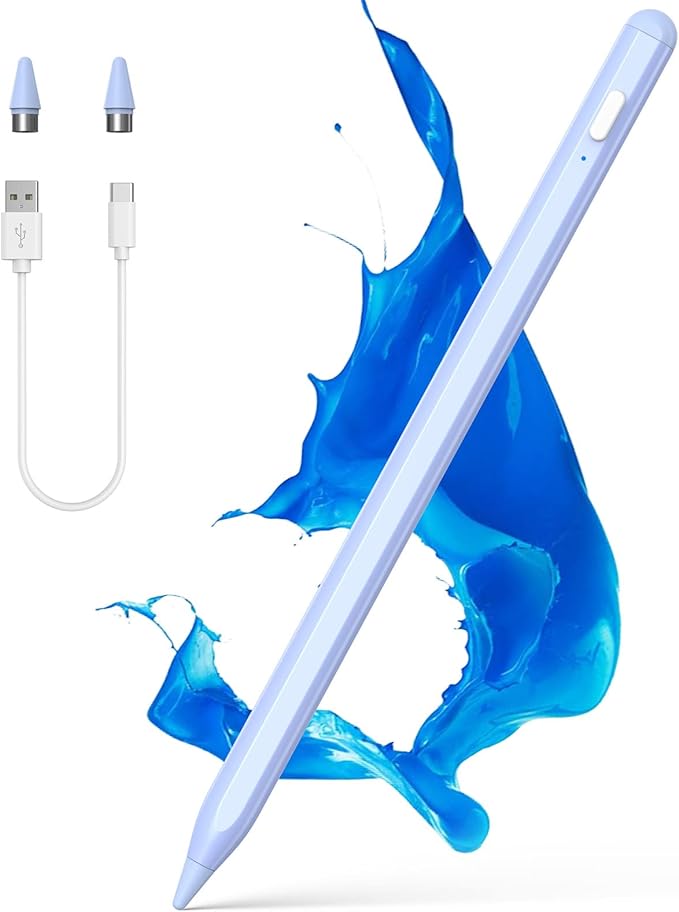 Active Stylus Pen for Android/iOS Touch Screens NTHJOYS Stylus Pens with Magnetic Design Fine Point Stylist Pencil Compatible with Apple iPad/Pro/Air/Mini/iPhone/Tablets Writing &amp Drawing