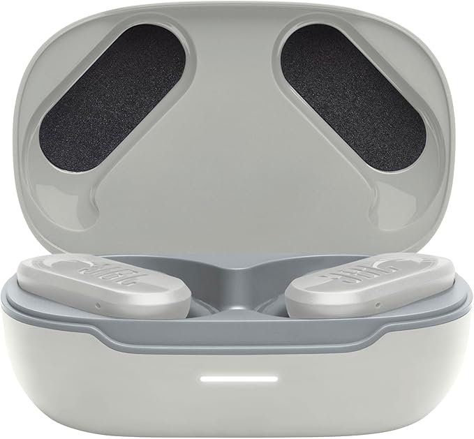 JBL Endurance Peak 3 - Dust and Water Proof (IP68) True Wireless Active Earbuds JBL Pure Bass Sound Up to 50 Total Hours of Playback with Speed Charge Ambient Aware &amp Talk Thru (White)