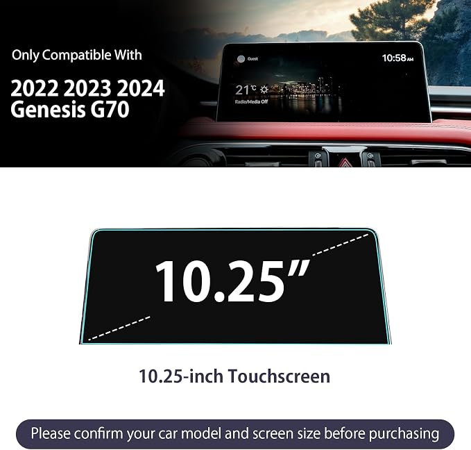 2022 2023 2024 2025 Genesis G70 10.25-inch