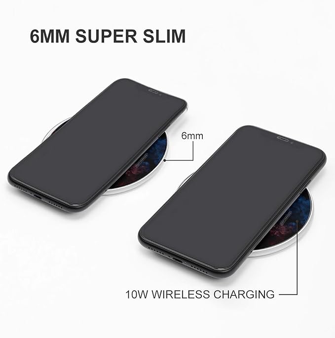 South Korean Flag Fast Portable Charger 10W Funny Graphic Phone Charging Pad with USB Cable