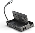Skull &amp Co. x Savage Raven SteamDock PRO: A Compact and Portable Dock with Detachable USB Hub HDMI TV Adapter for Steam Deck ROG Ally &amp Other Devices (for Switch OLED Smartphone Laptop) - Bl