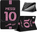 ZERMU Case for iPad (A16) 11th/10th Generation 11''/10.9'' (2025/2022) Mess%i #10 Miam%i Soccer Shockproof Magnetic Cover [Auto Sleep/Wake] with Pencil Holder
