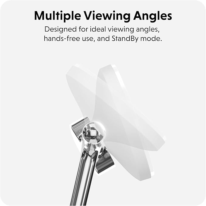 HyperJuice 4-in-1 Wireless Charger Qi2 Magnetic Stand — Fast Wireless Charger for iPhone Apple Watch Airpods &amp Any Qi-Compatible Device — Compact Adjustable and Foldable Qi2