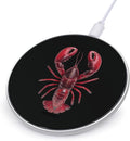 Red Lobsters Fast Portable Charger 10W Funny Graphic Phone Charging Pad with USB Cable