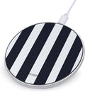 Navy Stripe Wireless Charger Anti-Slip Wireless Charging Pad Slim Charger Mat for Men Women