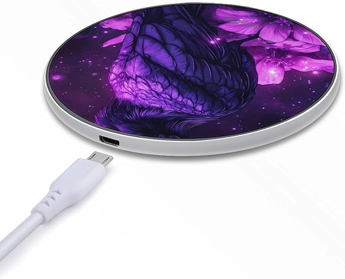 Magic Crow Wizard Black Raven Phone Charger Magnetic Charging Pad Anti-Slip with USB Cable