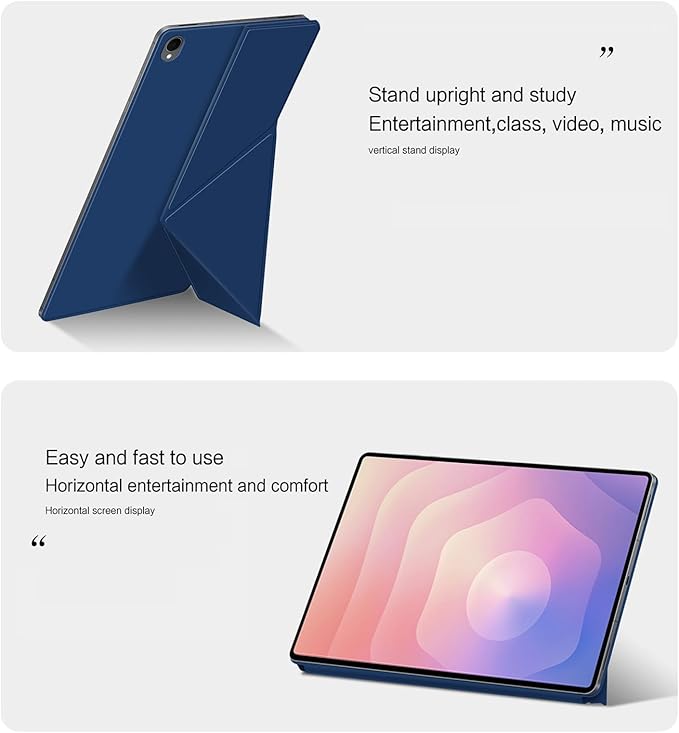for Samsung Galaxy Tab S11 Case 11 inch Magnetic Attachment | Auto Wake/Sleep | Multi-Viewing Angles | Slim Light Shell Cover | Compatible with Samsung Galaxy Tab S11 | Blue