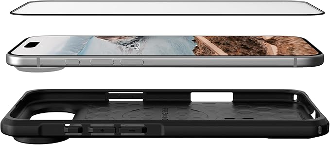URBAN ARMOR GEAR UAG Designed for iPhone Air Screen Protector 6.5 Glass Shield - Anti-fingerprint HD Clarity Shatter Proof Tempered GlassClear