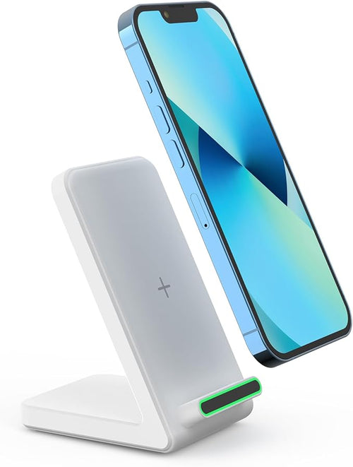 2 Pack Fast Wireless Charger Stand for Samsung 15W Wireless Charging Stand for Apple iPhone for Samsung Galaxy S22/S21/S20 for Google Pixel for LG and More.