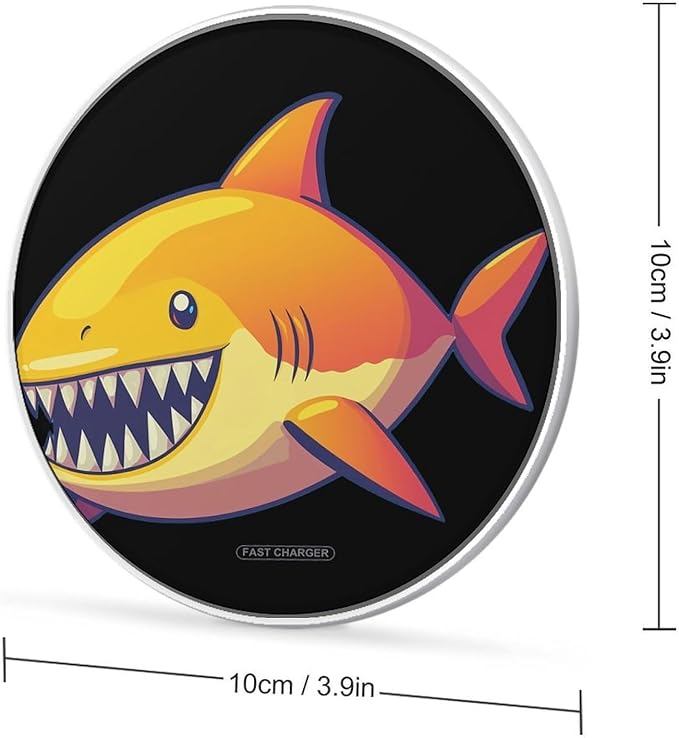 Candy Sharks Phone Charger Magnetic Charging Pad Anti-Slip with USB Cable
