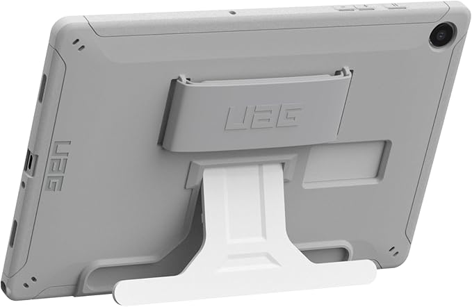 UAG Designed for Samsung Galaxy Tab A9 Plus Case 11 SM-X210 SM-X215 SM-X216 SM-X218 Scout w/Handstrap &amp Kickstand Healthcare White/Gray Rugged Military Protective Cover by URBAN ARMOR GEAR