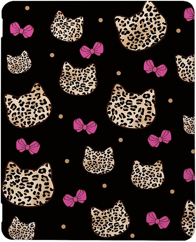 cute cat with Leopard Pink Bow