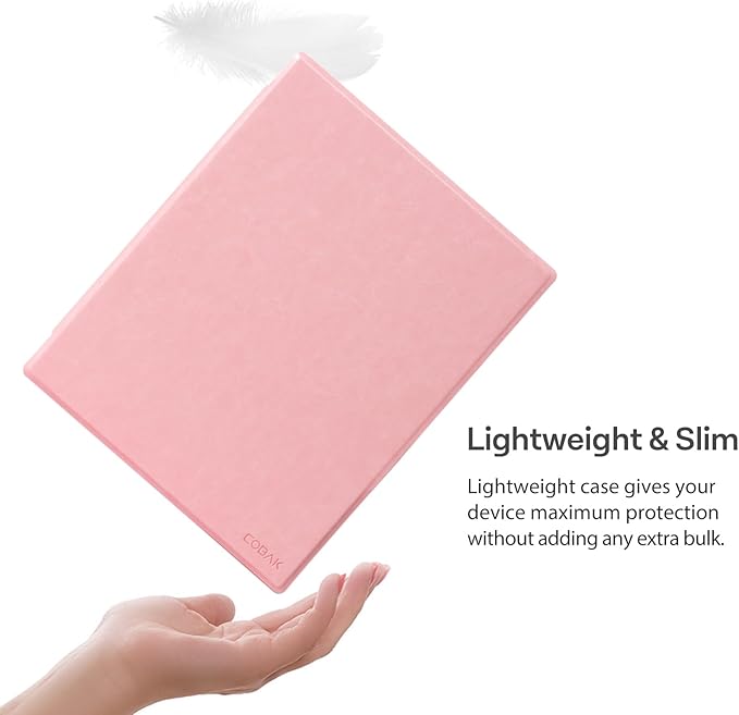 CoBak Case for Remarkable 2 Paper Tablet - Lightweight and Hard Back Shell Protective Book Folio Cover with Built-in Pen Holder - for 10.3 2020 Released (Pink)