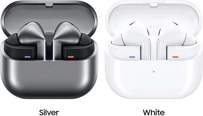 Samsung Galaxy Buds 3 Pro AI True Wireless Bluetooth Earbuds Noise Cancelling Sound Optimization Redesigned Comfort Fit Silver [US Version Amazon Exclusive 2Yr Warranty]