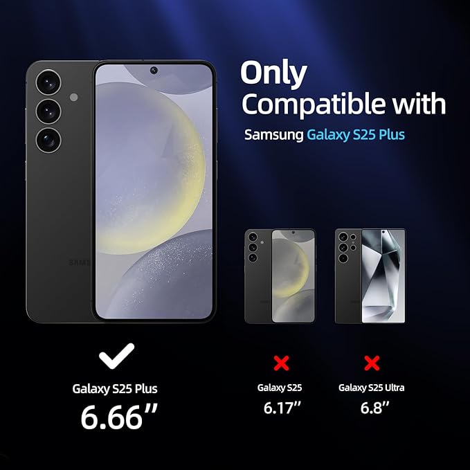 X-it for Samsung Galaxy S25 Plus Screen Protector Privacy 6.7 [Auto Alignment/Dust Removal]Bubble-Free[100% Ultrasonic Fingerprint ID] Easy Installation Full Coverage Anti-Spy [Non-Glass] 2 Packs