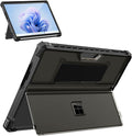 MoKo Case for Microsoft Surface Pro 11 Surface Pro 10 Surface Pro 9 13 Inch All-in-One Rugged Cover with Kickstand Protective Case Compatible with Type Cover Keyboard Frosted Black