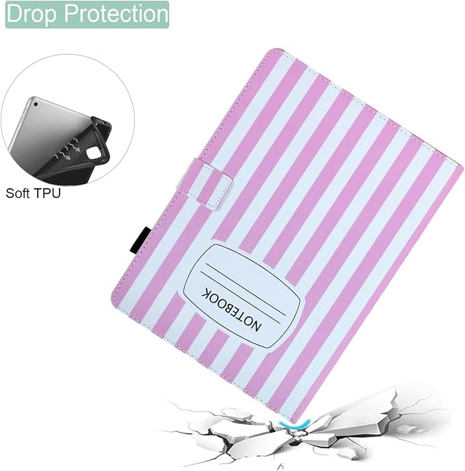Pink Striped NoteBook