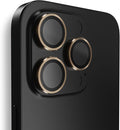 BodyGuardz Apex Compatible with iPhone 16 Pro and iPhone 16 Pro Max Camera Lens Protector 9H Hardness Tempered Glass Scratch Resistant Easy Installation Case Friendly (Gold)