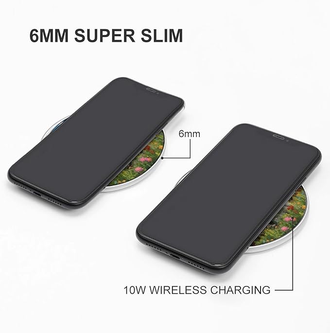 Funny Horse Wireless Charger Anti-Slip Wireless Charging Pad Slim Charger Mat for Men Women