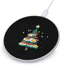 Bacon Christmas Tree Egg Wireless Charger Anti-Slip Wireless Charging Pad Slim Charger Mat for Men Women