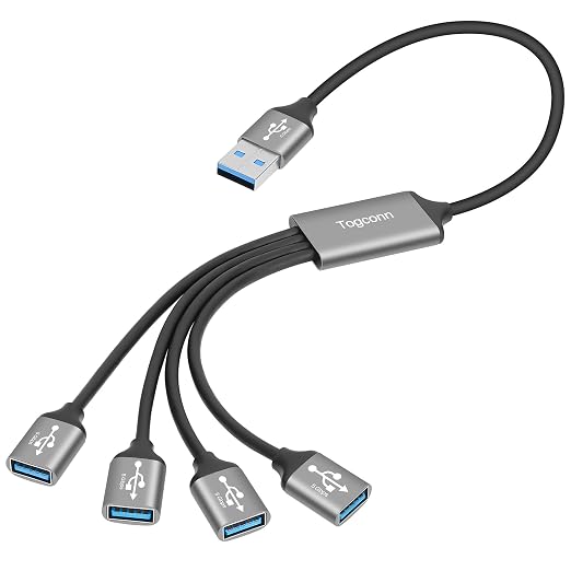 USB A Male to 4 Female