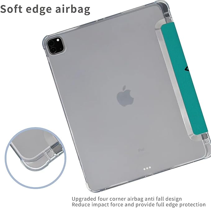 Funny Duck Case Compatible with iPad 9th 8th 7th Generation 10.9 Inch 2021/2019/2018Funny Cover with Trifold Stand + Pencil Holder for Boys GirlsiPad Pro 11inch 2024