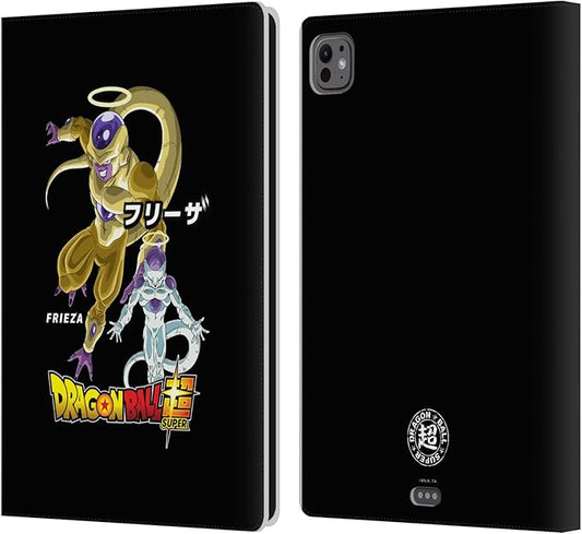 Head Case Designs Officially Licensed Dragon Ball Super Frieza Universe Survival Characters Leather Wallet Case Compatible with Apple iPad Pro 11 M4/M5 2024/2025