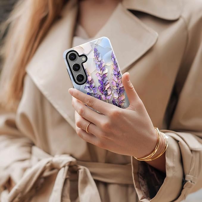 Lavender Stained Glass Purple Floral