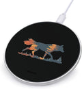 Wolf Nature Forests Wireless Charger Anti-Slip Wireless Charging Pad Slim Charger Mat for Men Women
