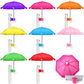 8 Sets Phone Umbrella for Sun Phone Umbrella Cell UV Protection Adjustable Sunshade with Hand Style Suction Cup Outdoor Sun Shield Sunshade for Summer Beach Holiday (Colorful)