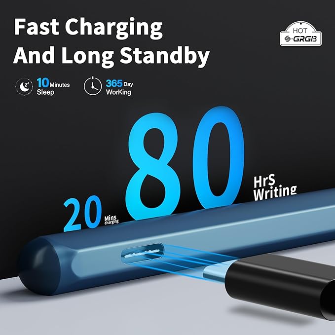 Stylus Pen for ASUS Transformer/Mini/ASUS Zenbook Flip/Pro/ASUS Vivobook Flip/Pro/Duo/ASUS Notebook Rechargeable MPP 2.0 Tilt Active Pen with 4096 Pressure Sensitivity Tpye-c Charge Blue