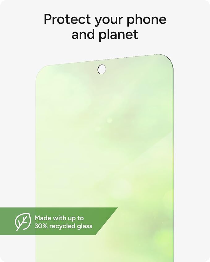 ZAGG Glass+ Samsung Galaxy S25 Edge Screen Protector – Extreme Impact &amp Shatter Protection Scratch-Resistant Smudge-Resistant Fingerprint Scanner Compatible InvisibleShield Easy Installation