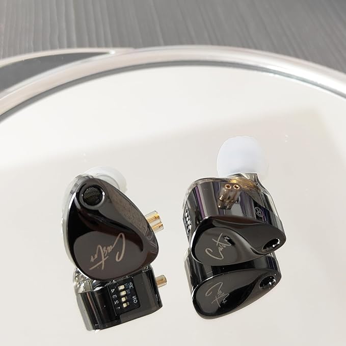 KZ Castor in Ear Monitor Headphones HiFi Improved Bass Earphone Sound Tunable Noise Isolating IEMs Dual-Dynamic Driver Wired Earbuds 2PIN-C Detachable Cable for Singers Musicians