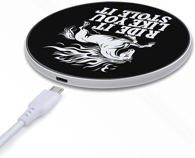 Horse Ride It Like You Stole It Phone Charger Magnetic Charging Pad Anti-Slip with USB Cable