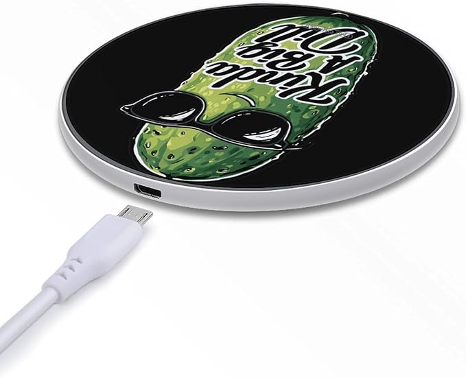 Kinda A Big Dill Pickles Phone Charger Magnetic Charging Pad Anti-Slip with USB Cable