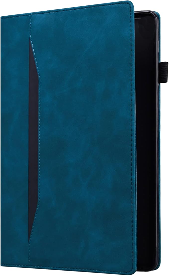 Case for Samsung Galaxy Tab S10 FE+/S10 FE Plus 13.1 Inch 2025 Model (SM-X620/SM-X626B) with Pencil Holder/Pocket/Card Slots Folio Stand PU Leather TPU Back Shockproof Wallet Cover Blue