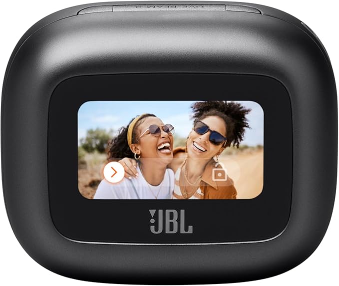 JBL Live Beam 3 - True Wireless Noise-Cancelling Stick-Closed Earbuds 48Hrs Total Playback Wireless Charging 6 Mics for Perfect Calls Multi-Point Connection IP55 Waterproof and dustproof (Black)