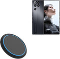 BoxWave Charger Compatible with RedMagic 11 Pro - SwiftCharge PowerDisc Wireless Charger (15W) Qi Wireless 15W Circular Desktop Charger - Jet Black