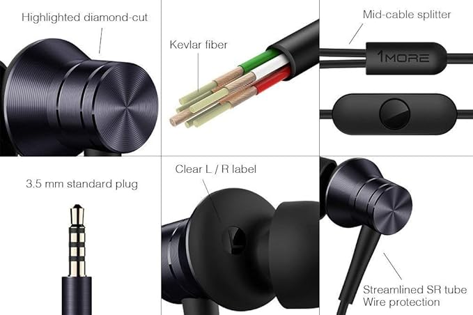 1MORE­ E1009 Piston Fit in-Ear Headphones with Microphone