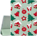 JOYLAND Cartoon Christmas Pad Case for 11 Inch iPad Pro 2018/2020/2021 Green Case Cute Animals with Pencil Holder Smart Trifold Stand Cover Soft TPU Cover for iPad Pro 11 (2018/2020/2021)