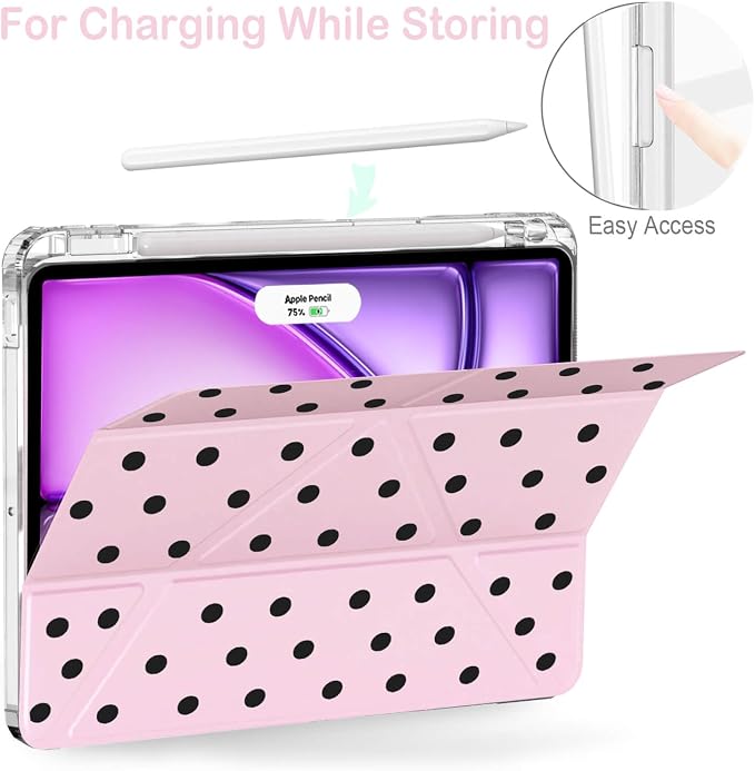 Pink Black Polka Dot