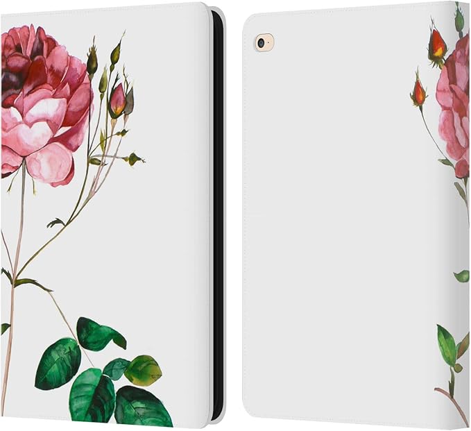 Head Case Designs Officially Licensed Mai Autumn Rose Floral Blooms Leather Wallet Case Compatible with Apple iPad Air 2 (2014)